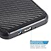 Galaxy On5 Case With TJS Tempered Glass Screen Protector, Hybrid Hard Carbon Fiber Shockproof Slim Fit TPU Armor Drop Protection Case Cover For Samsung Galaxy On5/G550 (Black)