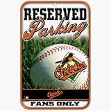 Baltimore Orioles Baseball Style Reserved Parking Sign