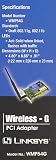 Linksys WMP54G Wireless-G PCI Adapter