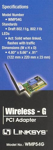 Cisco-Linksys WMP54G Wireless-G PCI Adapter