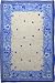 Extra Weave Provence 2-by-3-Foot Printed Jute Rug, Latex Backing
