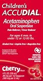 Childrens Accudial Acetaminophen Pain Reliever/Pain Reducer, Cherry, 4 Ounce (Pack of 2)