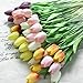 10pcs Wholesale Tulip Flower Latex Real Touch for Wedding Bouquet Decor Best Quality Flowers (KC452 pink tulip)