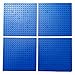5-Inch By 5-Inch Blue Dots Baseplate Lego®-Compatible 4-Pack