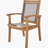 Eucalyptus Sling Stackable Arm Chair Pair ( 2 Chairs ) - B001H1JIM2