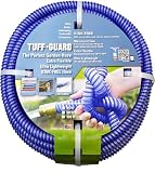 Tuff-Guard Extra Flexible, Kink Proof Garden Hose Assembly, Blue, 5/8" Male x Female GHT Connection, 5/8" ID, 50 Foot Length
