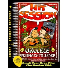 HIT SESSION F�R UKULELE - WEIHNACHTSLIEDER - im Ringeinband inkl. DUNLOP Plektrum f�r Ukulele - 100 erstklassige Christmas-Songs von BONEY M. , SLADE , GEORGE MICHAEL , CHRIS REA , CELINE DION , ANDY WILLIAMS , ELVIS PRESLEY , FRANKIE GOES TO HOLLYWOOD , BILLY IDOL . LENNON , MOZART , BEETHOVEN u.v.a. auch f�r Gitarre / Gesang / Keyboard (Ringbindung DIN A5) (Noten/Sheetmusic)