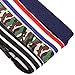 Bundle Monster 4pc Mix Design Adjustable Elastic Band Boys Fashion Stretch Belts