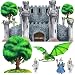 Instant Murals Peel and Stick Huge Wall Stickers - Medieval Castle and Accessories