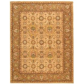 Legends Handmade Wool and Silk Rug Ivory Taupe 8' 6 x 11' 6 Area Rug by Safavieh