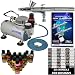 New NAIL ART PAINT STENCIL AIRBRUSH KIT-Air Compressor