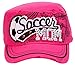 TopHeadwear Soccer Mom Distressed Adjustable Cadet Cap - Hot Pink