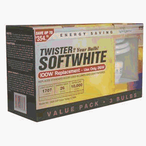 Lights of America 2725-3VP-24BY Mini-Twist Bulb