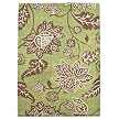 Home Vintage Green House Floral Rug - Green (4x6')