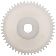 Spur Gear, 20 Degree Pressure Angle, Acetal, Inch, 32 Pitch, 1.000" Pitch Diameter, 1/4" Bore, 1.063" OD, 3/16" Face Width, 32 Teeth
