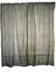 2 Cream Black Floral Print Poly Silk Sari Drapes Curtains Panels Window Treatment Rod Pocket 86"