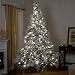 colin cowie flocked 7 1/2#39; white artificial christmas tree create a feeling of a freshwind swept snowfall in your home with this impressive white wonder 