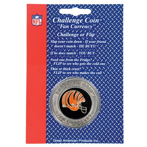 Cincinnati Bengals NFL Challenge Coin/Lucky Poker Chip SALE