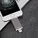 Omars 32GB Mobile USB Flash Drive with Lightning Connector (32GB Space Gray)