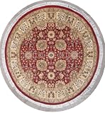 51 x 51 Double Knott Pak Persian kashan Design Area Rug with Wool Pile - | a 5x5 Round Rug | An Authentic Hand Knotted Pak Persian High Quality Rug