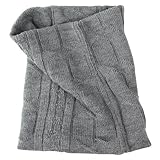 吸湿発熱繊維 ウォームサーバー使用 ケーブル柄 ネックウォーマー 男女兼用