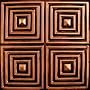 D125 24" x 24" PVC Antique Copper Ceiling Tiles