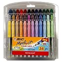 BIC Mark-It "Color Collection" Permanent Marker, Assorted, 36-Count Package