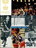 New York Rangers Vs. Boston Bruins Program