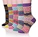 ProEtrade Women Wool Thick Winter Socks - 5 Pairs Warm Crew Socks