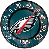 PHILADELPHIA EAGLES OFFICIAL 12.75" DIAMETER NFL THERMOMETER