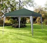 Gartenpavillon mit Harmonikafaltung 3x3m Gr&uuml;n/Wei&szlig; - Multistore 2002