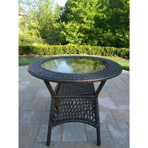 Oakland Living Resin Wicker Coffee Table oiynul04