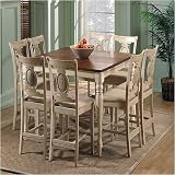 Hillsdale Furniture Set of: 4810-825 and 4810-835 Cumberland Counter Height Dining Set with 18