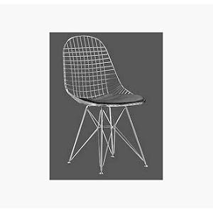 Zuo 188031 Mesh Dining Chairs in Black with Leather Cushion - Set of 2 by zuo