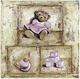 Nounours Rose by Veronique Didier-Laurent poster print,15.8 in. x 15.8 in.