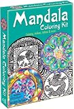 Mandala Coloring Kit (English and English Edition)