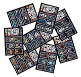 2009 Lego Star Wars Comic Con Exclusive Minifigures Postcard Set of the Visual Dictionary / Includes ALL 8 Promo Postcards