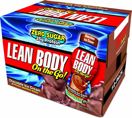 Labrada Nutrition Lean Body On the Go Ready to Drink, Chocolate Ice Cream, 14-Ounce Bottles (Pack of 12)