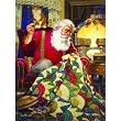 Quilting Santa 1000pc Jigsaw Puzzle by Ted Newsome