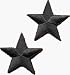 Small Solid Black Star - 1 3/8