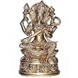Collectible Figurines Saraswati Religious Brass Statue