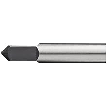 Union Butterfield 4587 High-Speed Steel Taper Pin Reamer, Straight Flute, Round With Square End Shank, Uncoated (Bright) Finish