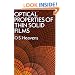 Optical Properties of Thin Solid Films (Dover Books on Physics)