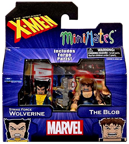 Marvel X-Men Vs. Brotherhood Minimates Series 60 Strike Force Wolverine & The Blob Minifigure 2-Pack by Diamond Select