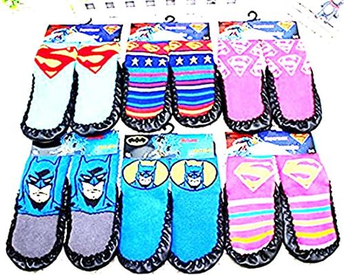 Warner Brother Kids Carton Character Junior Socks Pack of 5 for Boys and Girls Superman Size 6
