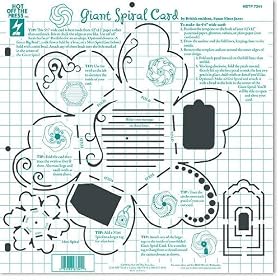 Hot Off The Press Hotp Plastic twelve Inch by twelve Inch Templates, Giant Spiral Card