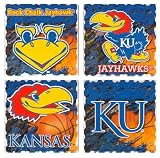 Kansas Jayhawks - NCAA 4 Pack Square Ceramic Coasters