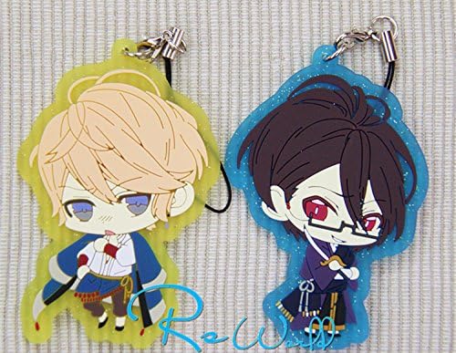 Diabolik Lovers Sakamaki Shu Sakamaki Reiji Anime Cosplay Keychain Keyring 2 pcs b2