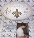 Drew Brees Autographed/Hand Signed New Orleans Saints Logo Football