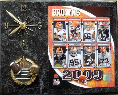 Cleveland Browns Picture Plaque Clock